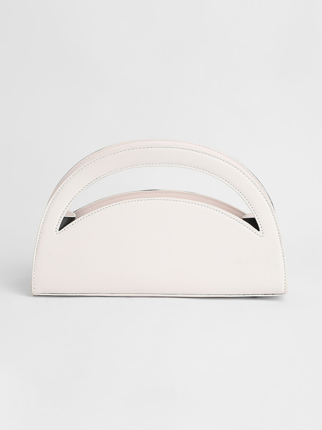 The Mezzaluna Hand Bag - Ivory White