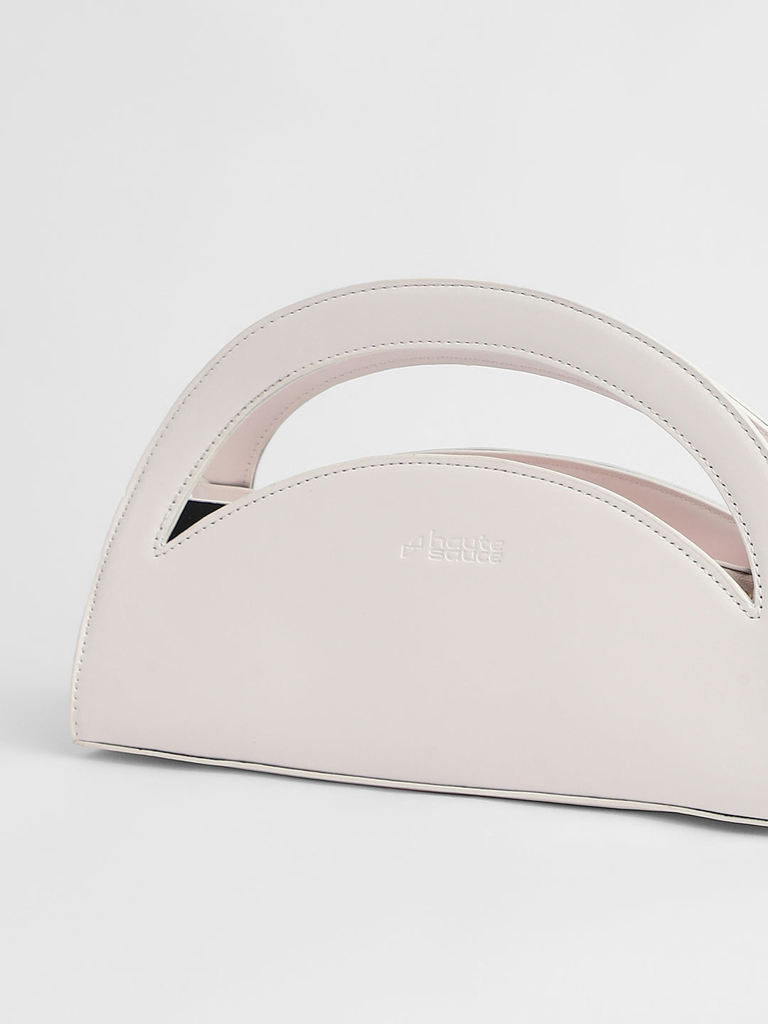 The Mezzaluna Hand Bag - Ivory White