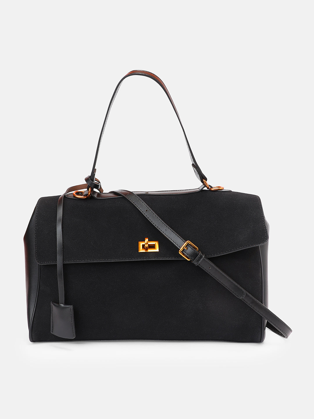 The Lume Satchel Bag - Onyx Black