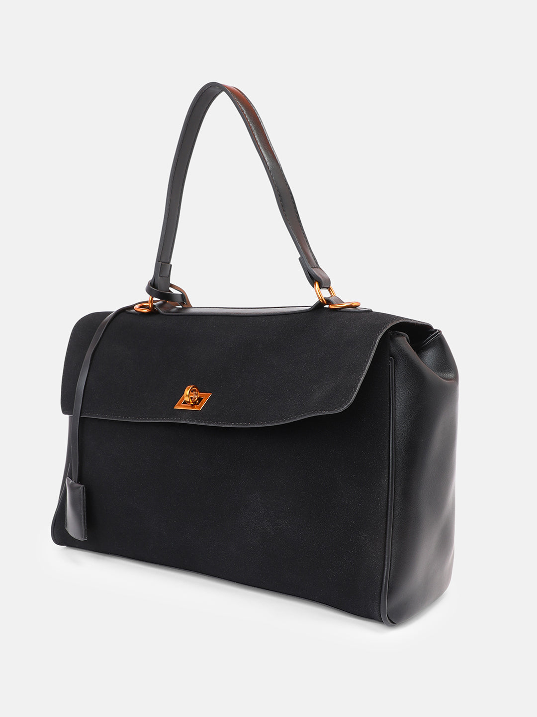 The Lume Satchel Bag - Onyx Black