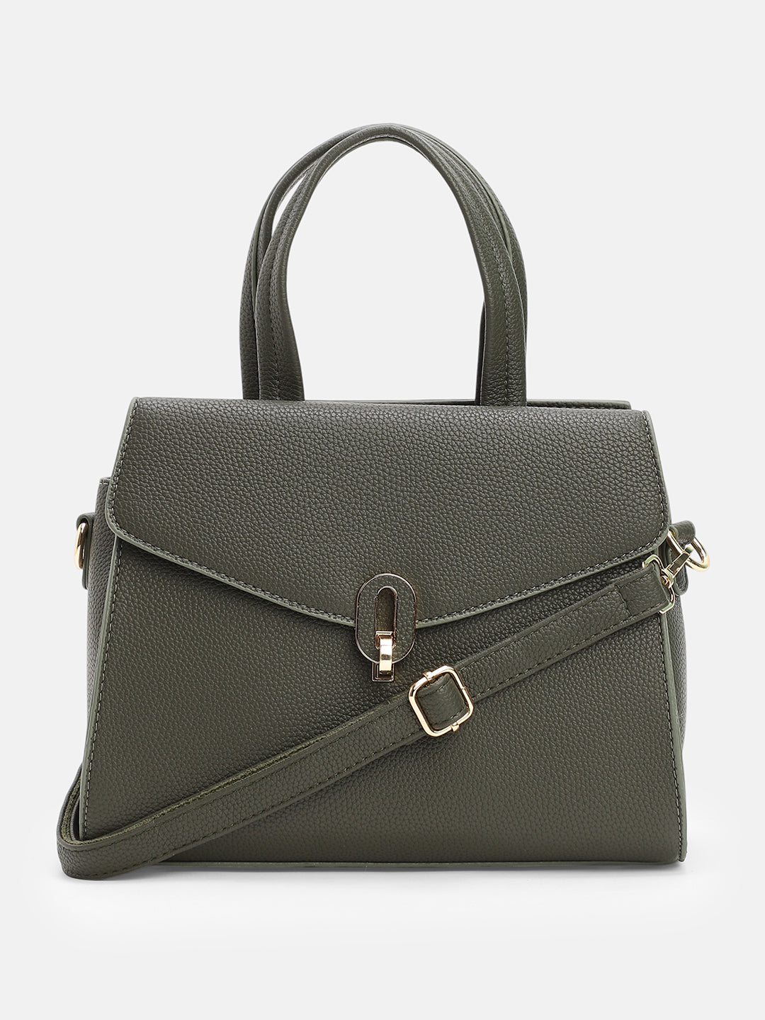 The Auraté Hand Bag - Seaweed Green