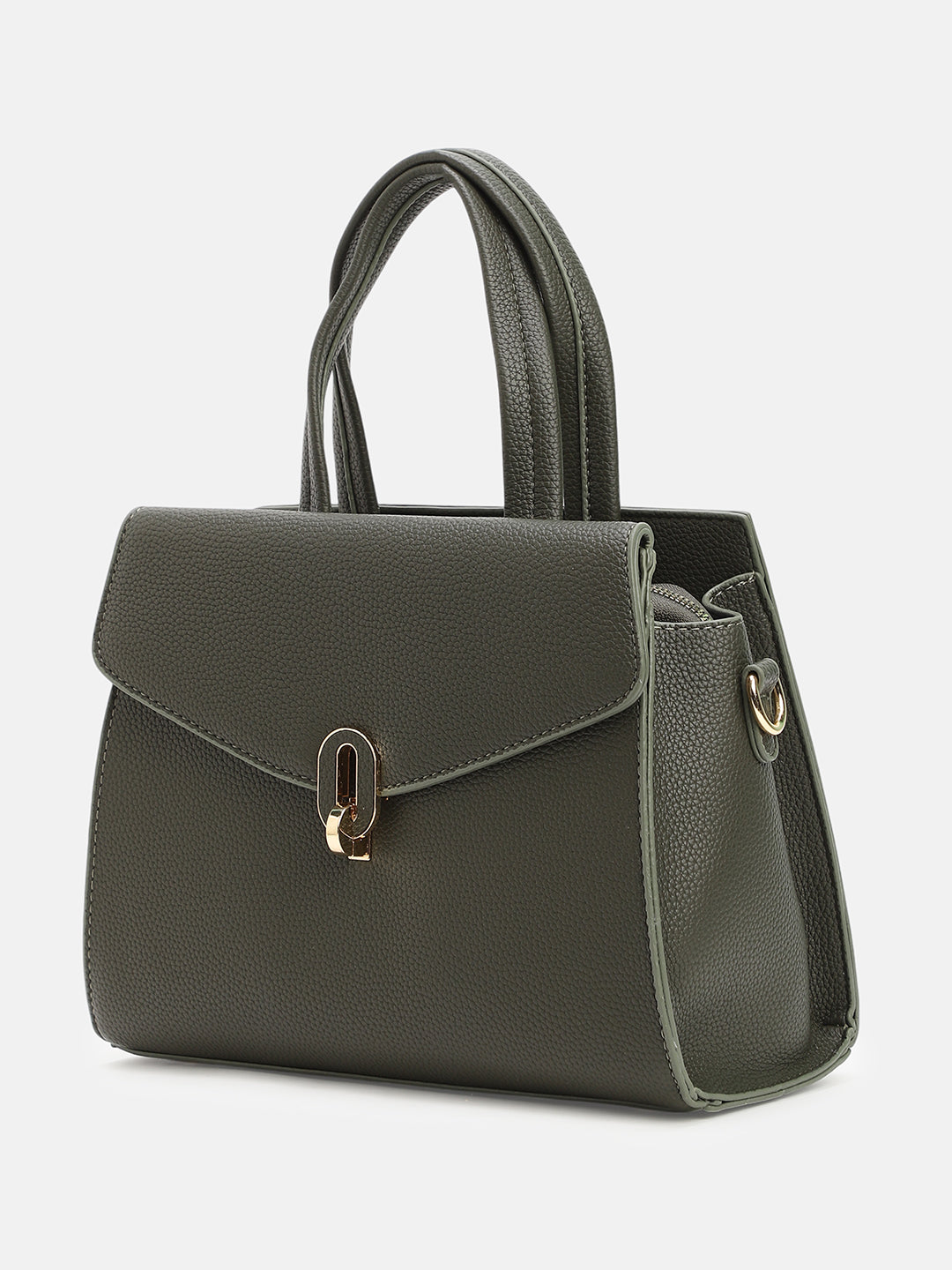 The Auraté Hand Bag - Seaweed Green