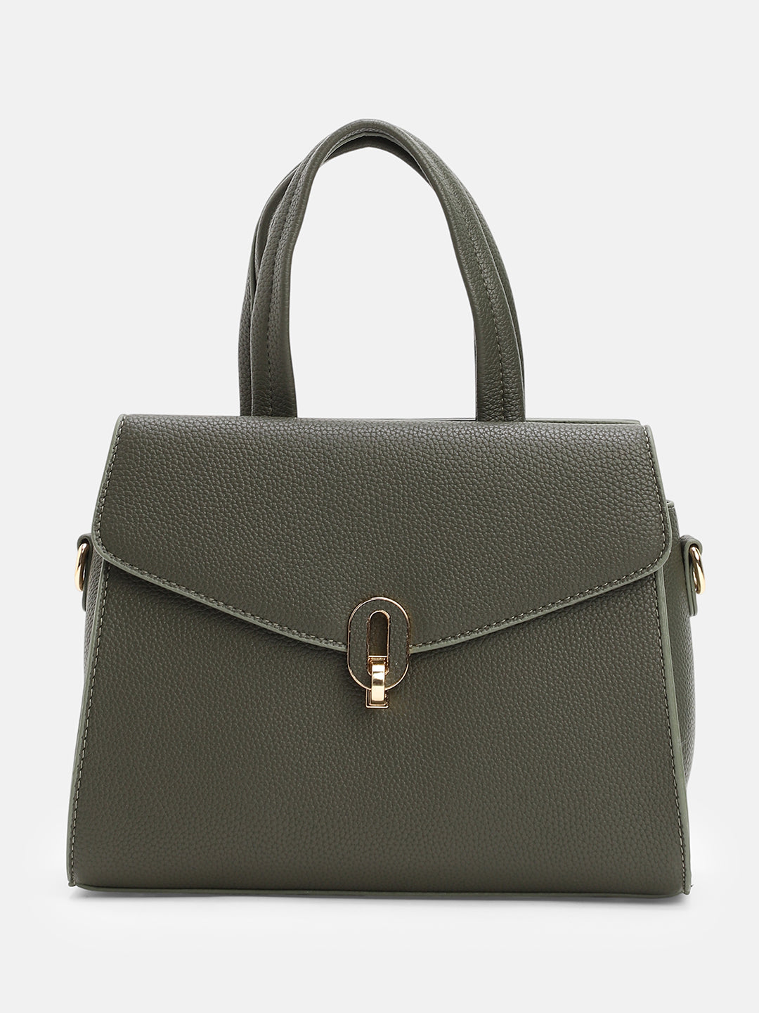 The Auraté Hand Bag - Seaweed Green