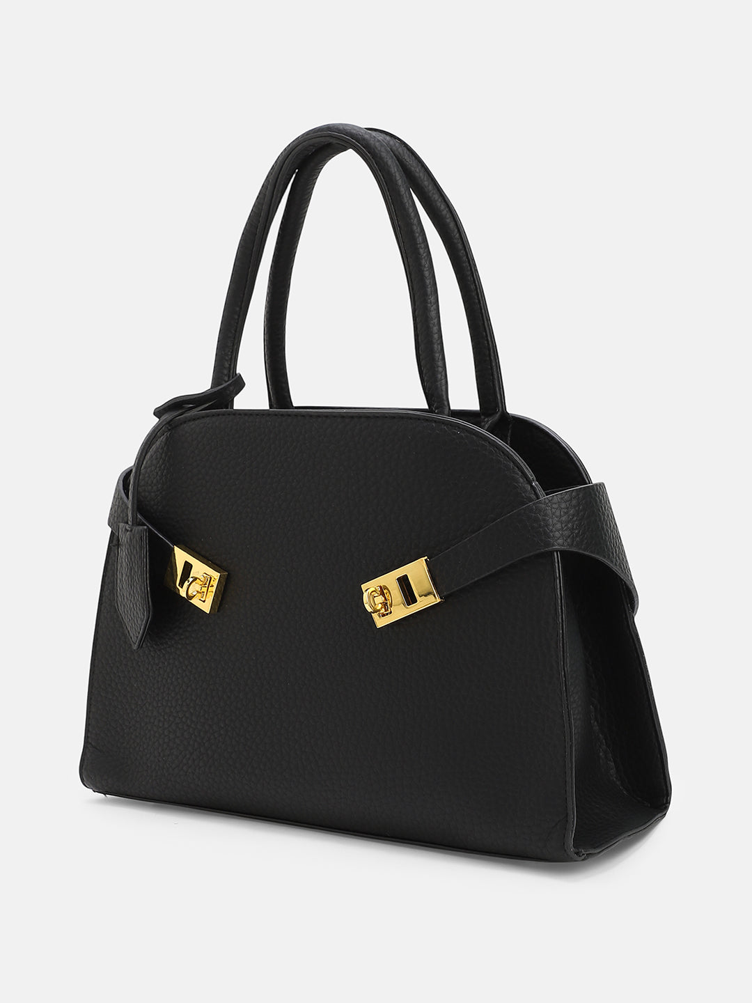 The Large Meridian Hand Bag - Onyx Black