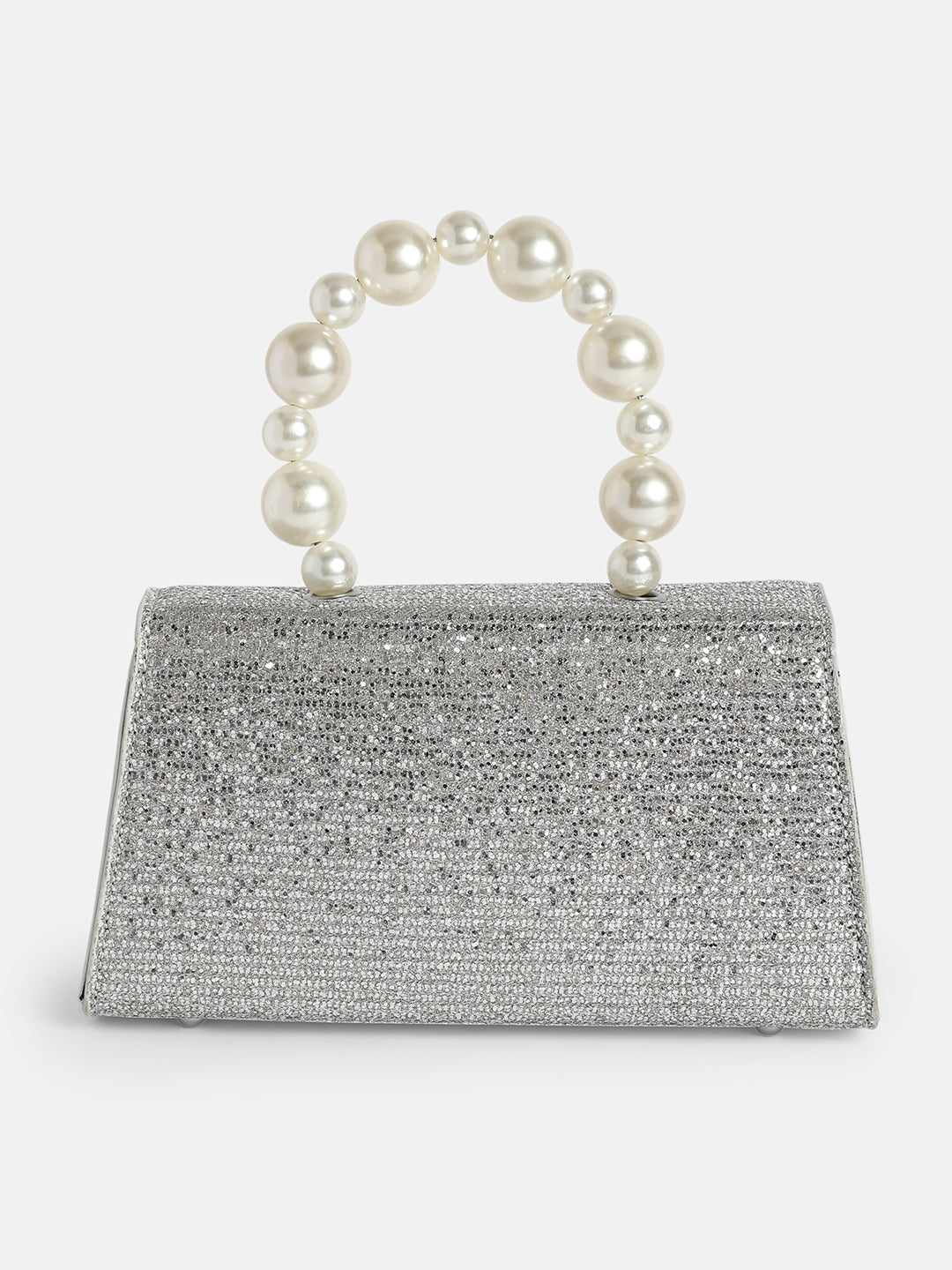 The Iri Noire Hand Bag - Metallic Silver