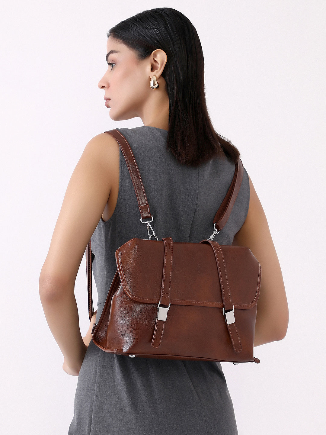 The Cliné Backpack - Chocolate Brown