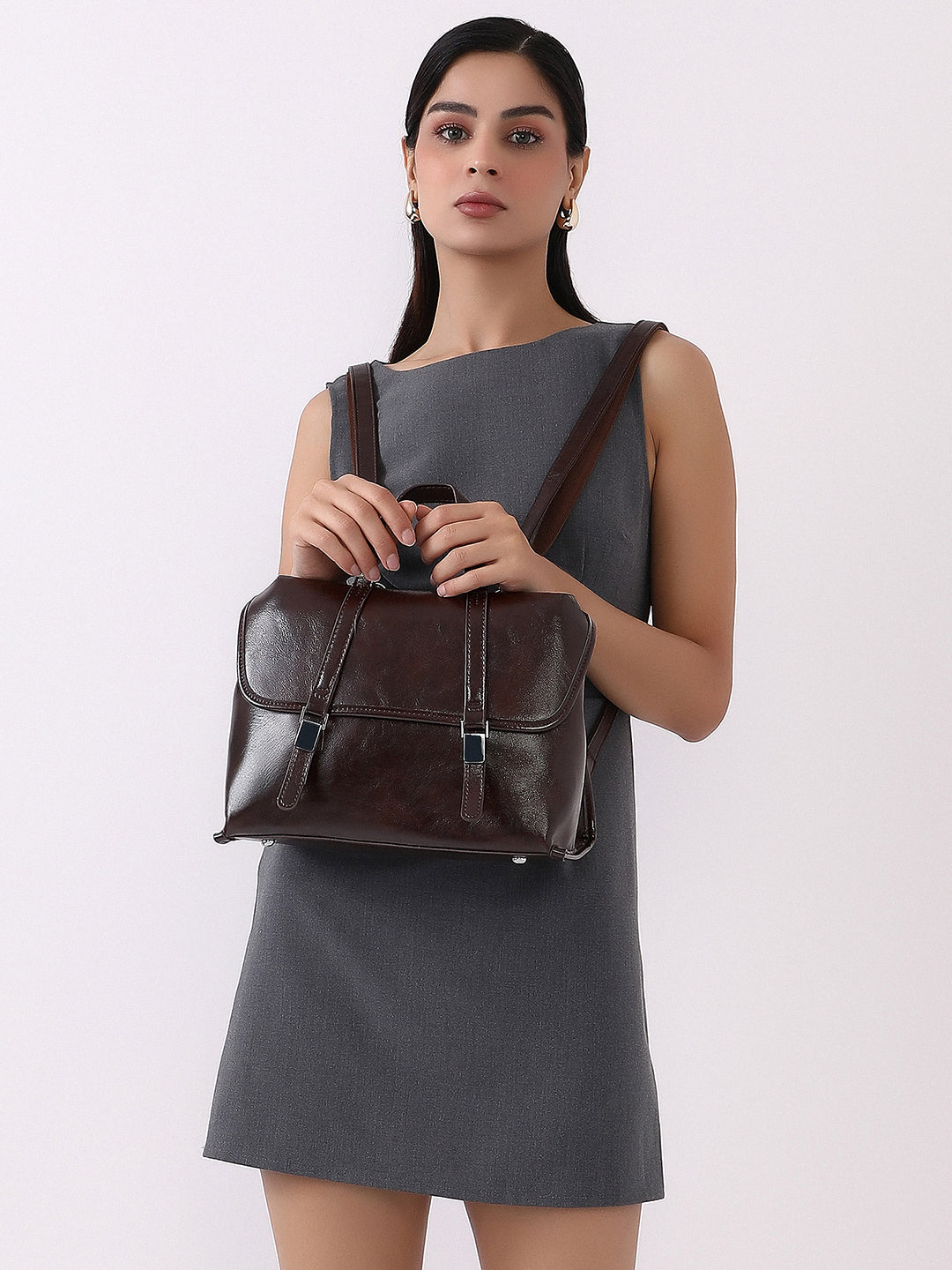 The Cliné Backpack - Coffee Brown