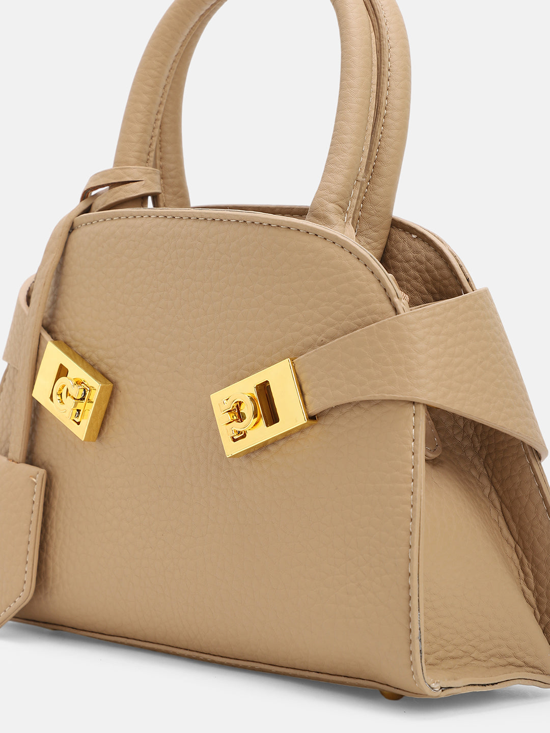 The Small Meridian Hand Bag - Ash Beige