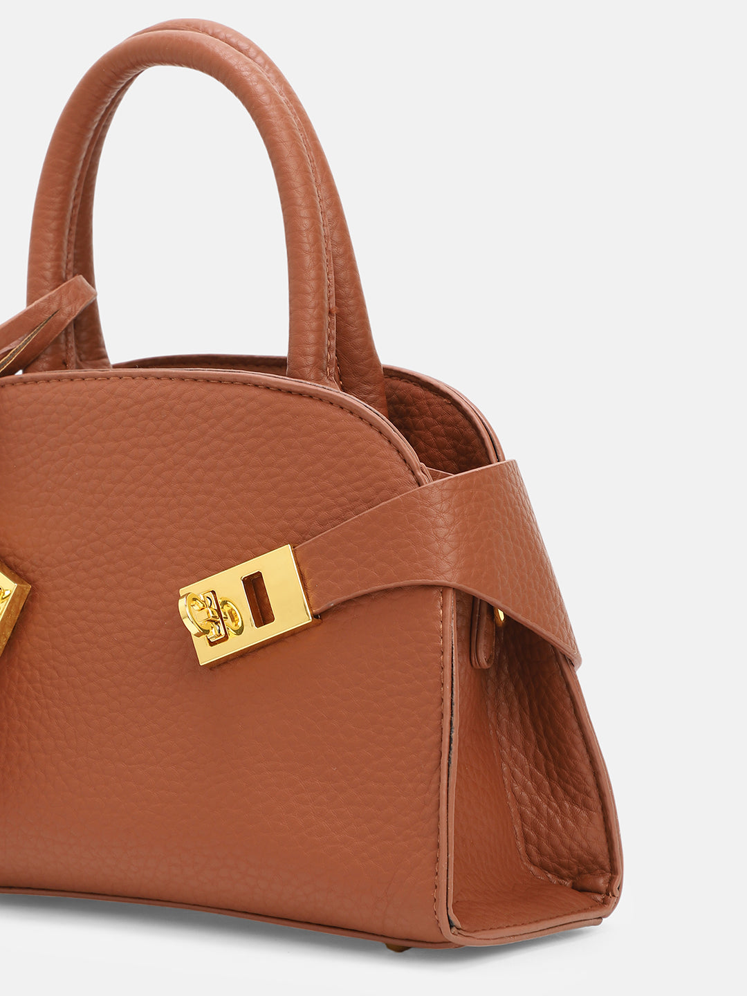 The Small Meridian Hand Bag - Russet Brown