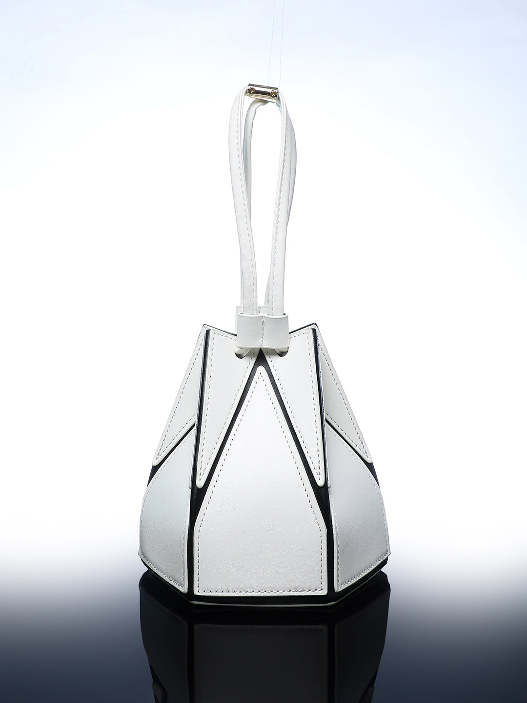 The Origami Bucket Bag - Cream White