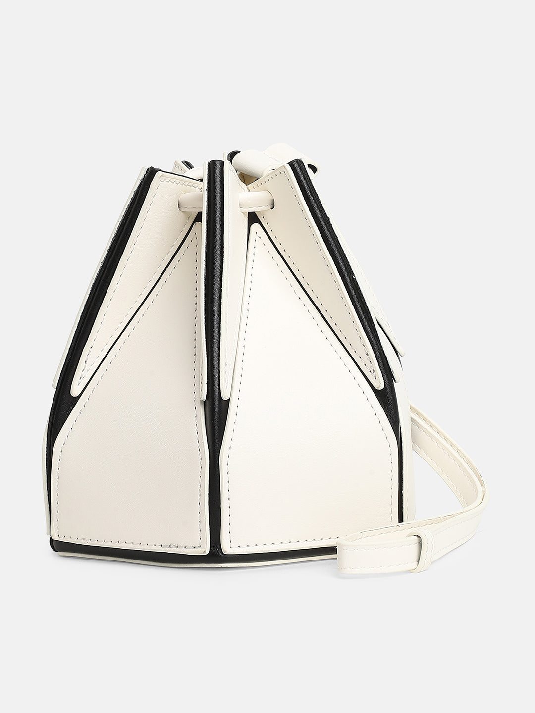 The Origami Bucket Bag - Cream White