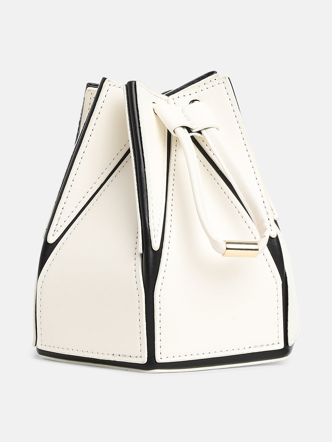 The Origami Bucket Bag - Cream White