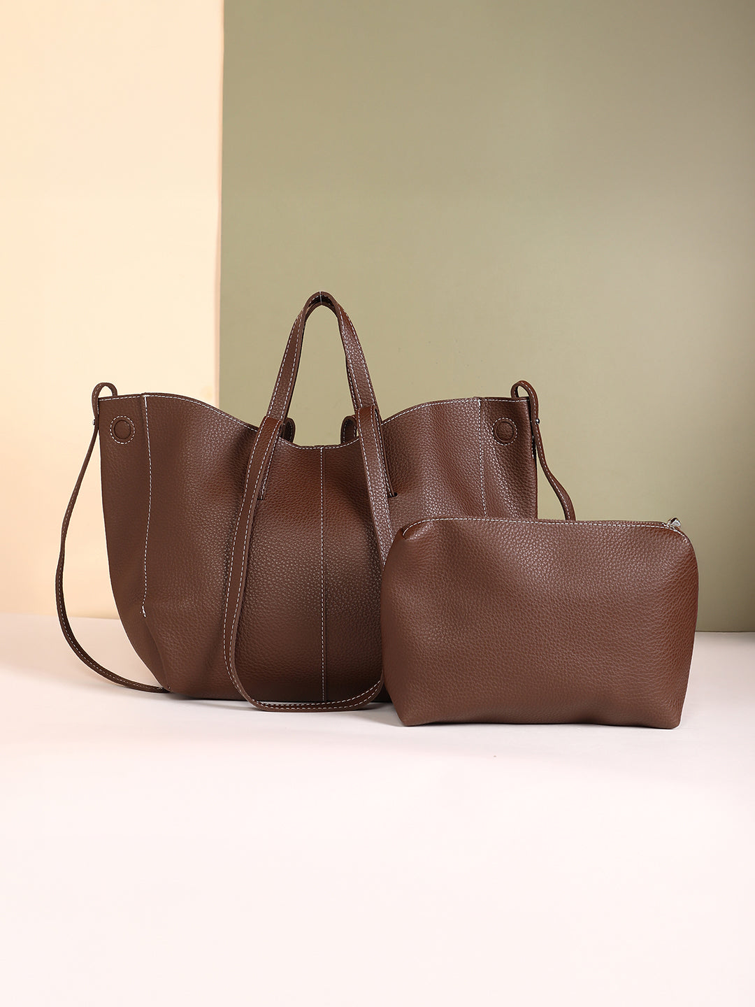 The Medium Illumé Tote Bag - Chocolate Brown