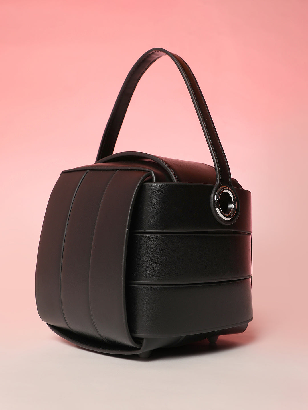 The Panel Verva Hand Bag - Onyx Black