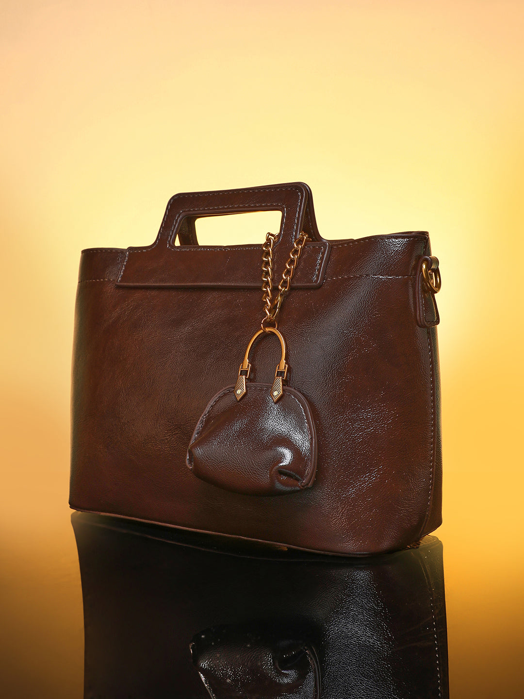 The Madame Hand Bag - Coffee Brown