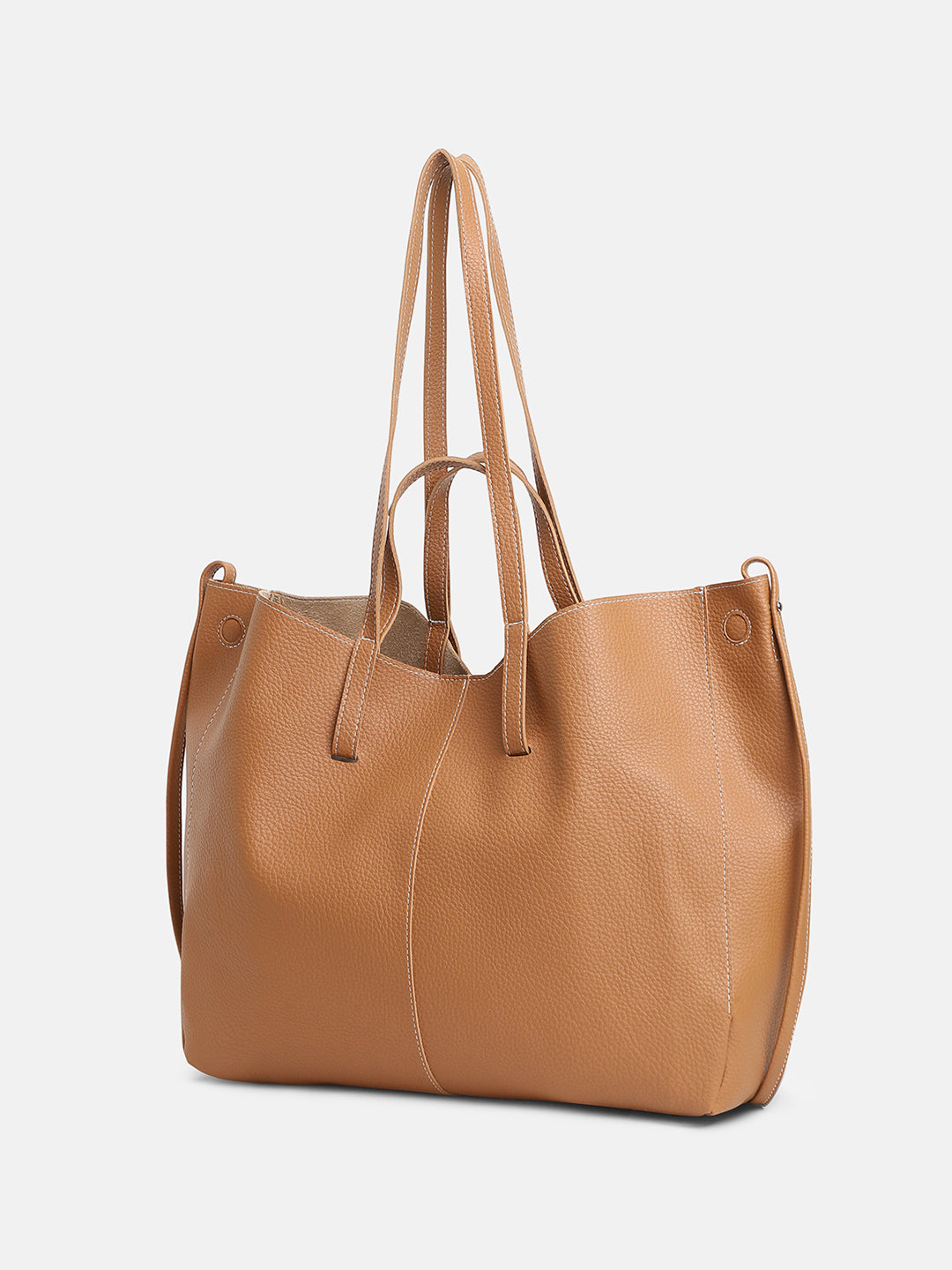 The Large Illumé Tote Bag - Khaki Beige