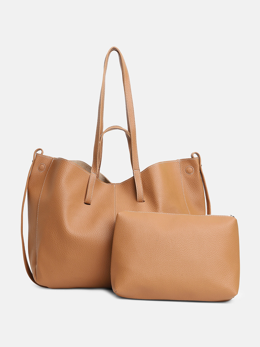 The Large Illumé Tote Bag - Khaki Beige