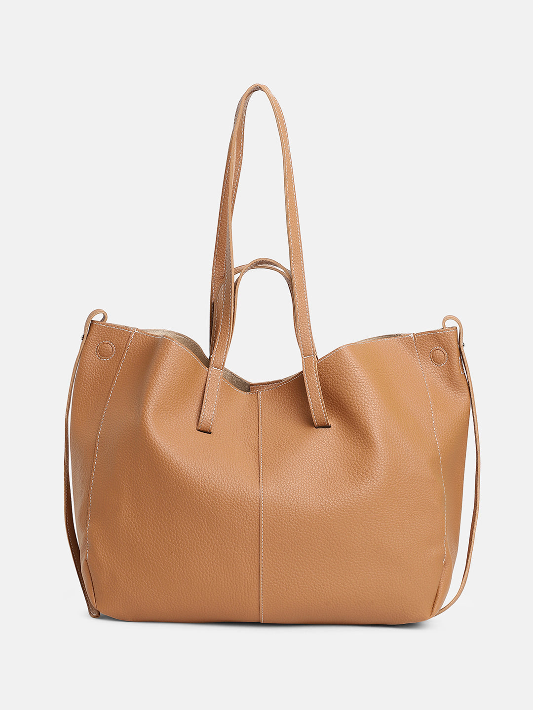 The Large Illumé Tote Bag - Khaki Beige