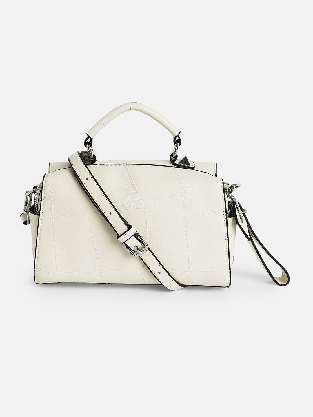 The Croc Camera Sling Bag - Cream White