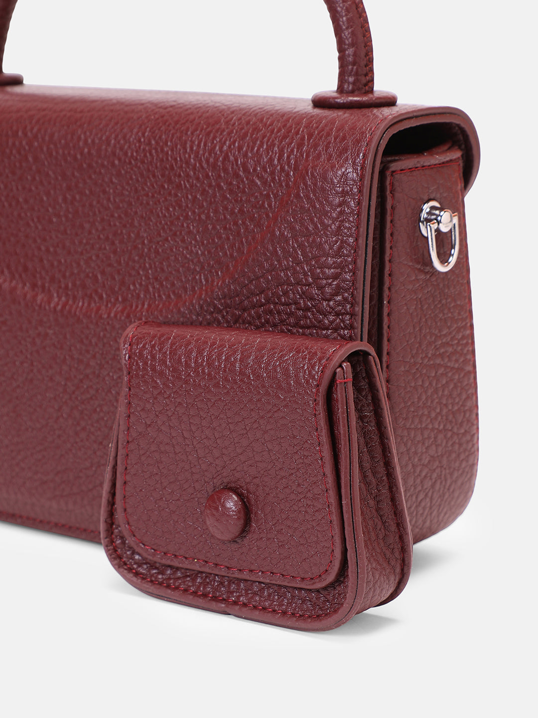 The Envelope-Box Hand Bag - Cherry Red