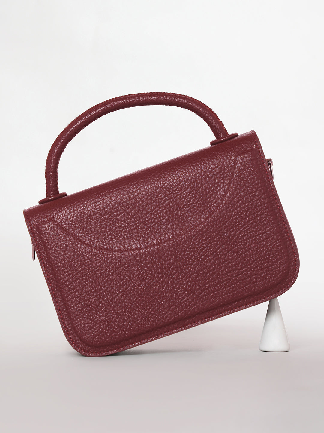 The Envelope-Box Hand Bag - Cherry Red