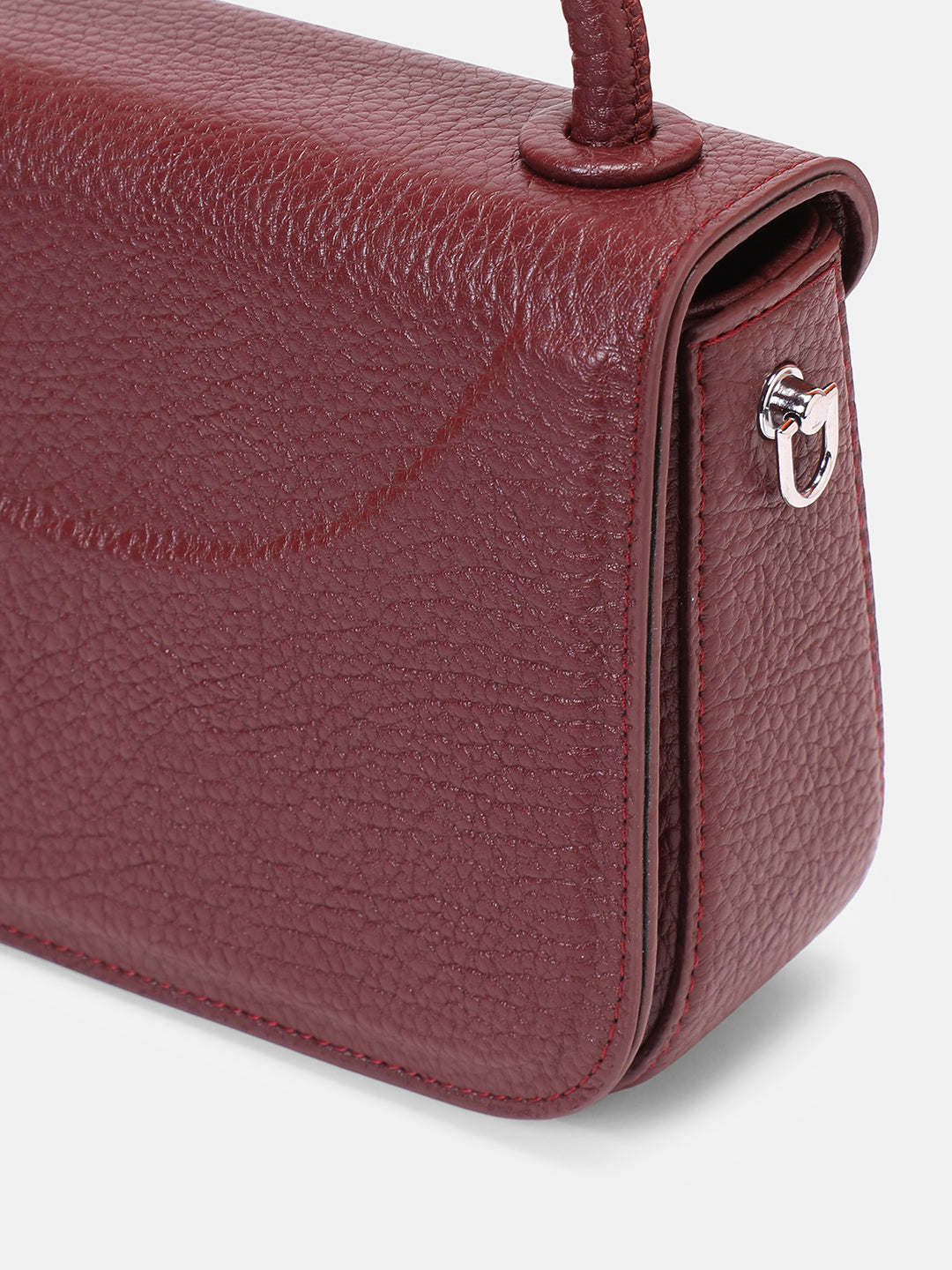 The Envelope-Box Hand Bag - Cherry Red