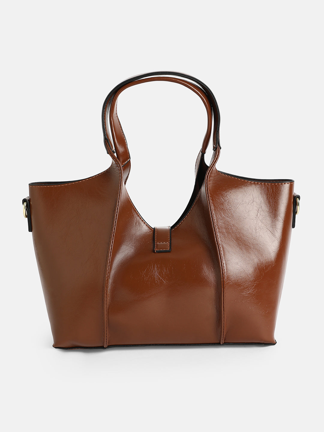 The Foldara Hand Bag - Chocolate Brown