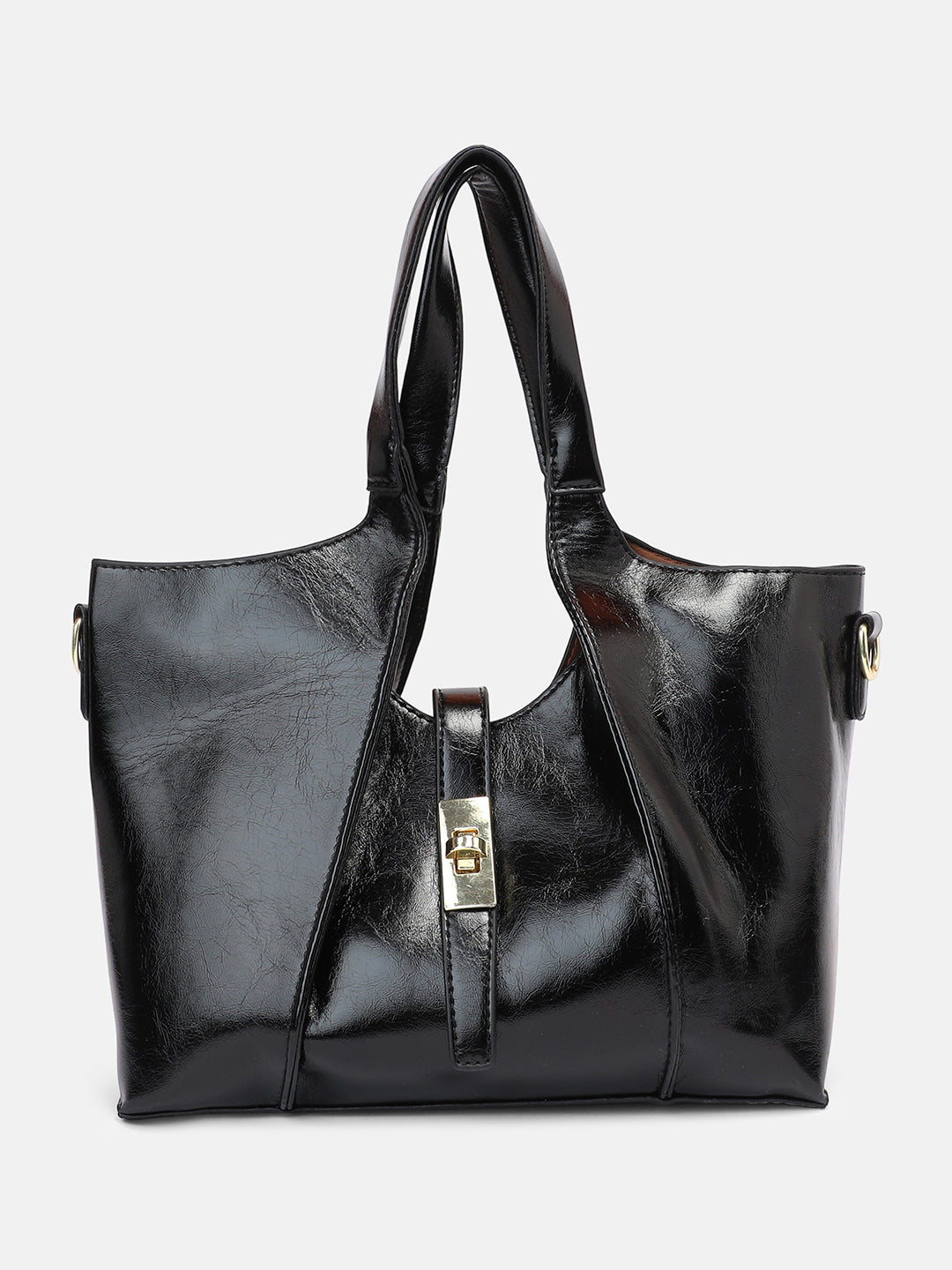 The Foldara Hand Bag - Onyx Black