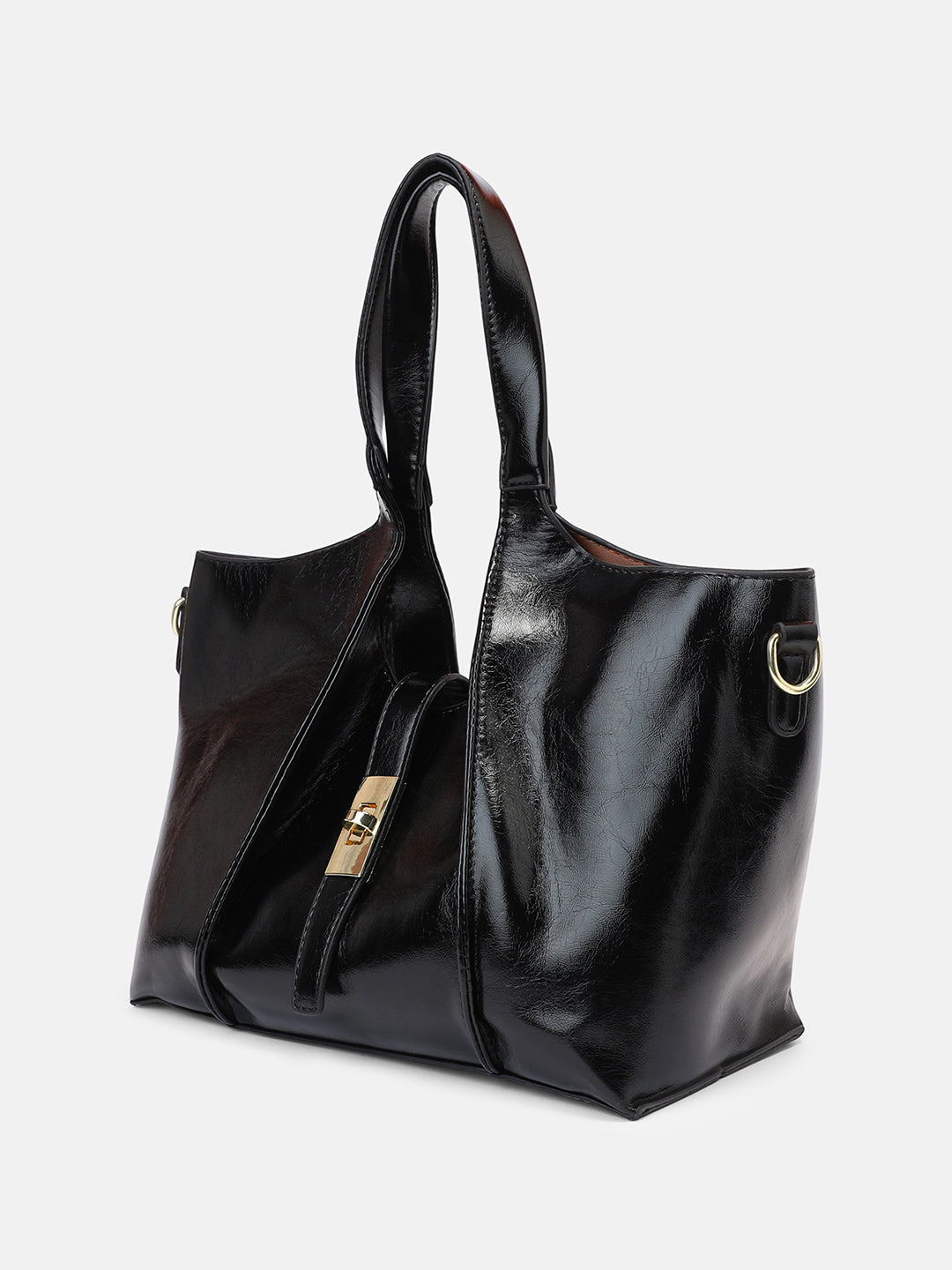 The Foldara Hand Bag - Onyx Black