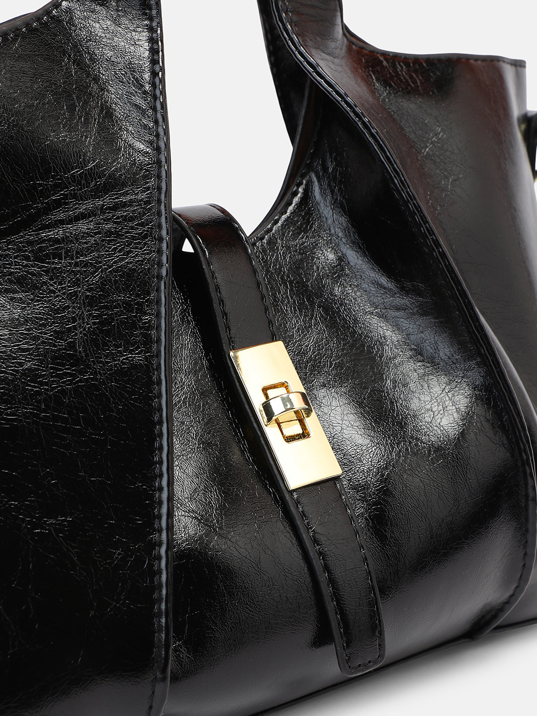 The Foldara Hand Bag - Onyx Black