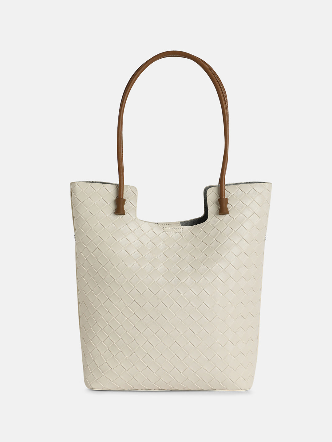 The Weave Tote Bag - Ivory White