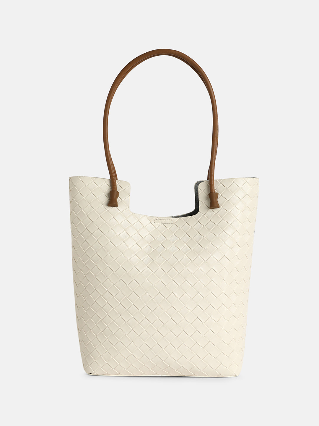 The Weave Tote Bag - Ivory White