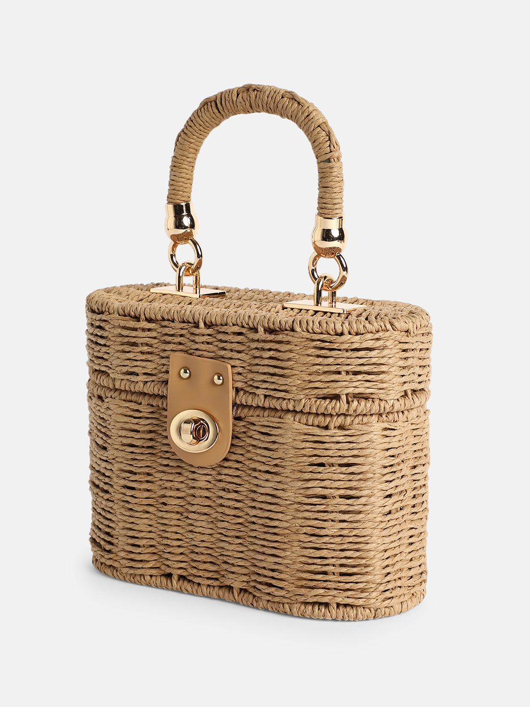 The Straw-Lunéa Hand Bag - Khaki Brown