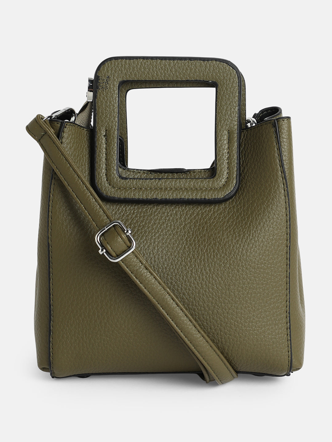 The Qube Bucket Bag - Seaweed Green