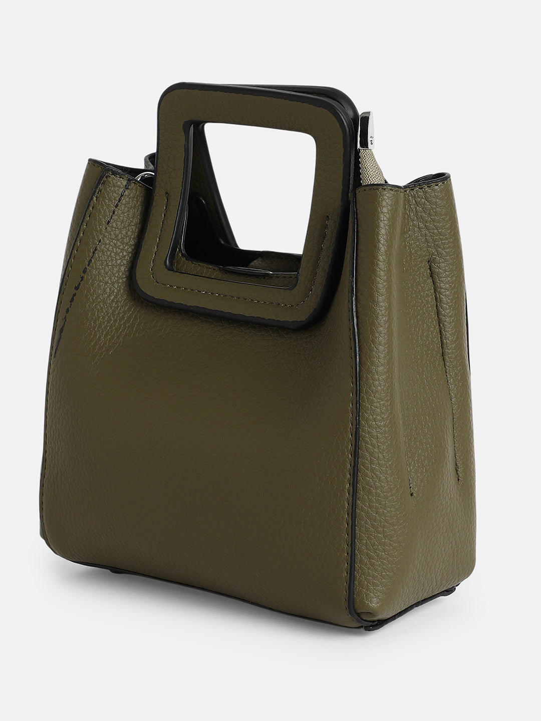 The Qube Bucket Bag - Seaweed Green