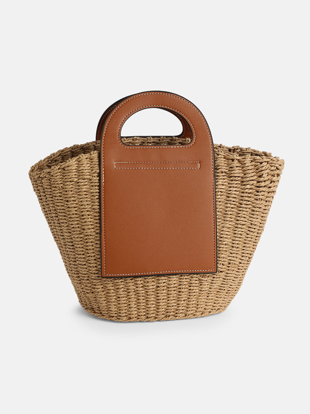 The Basket Bucket Bag - Khaki Brown