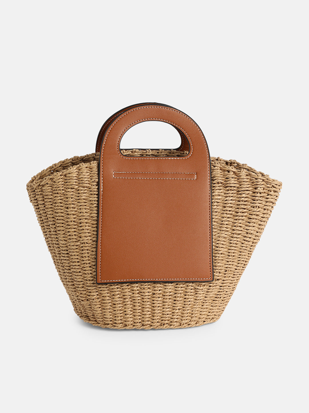 The Basket Bucket Bag - Khaki Brown