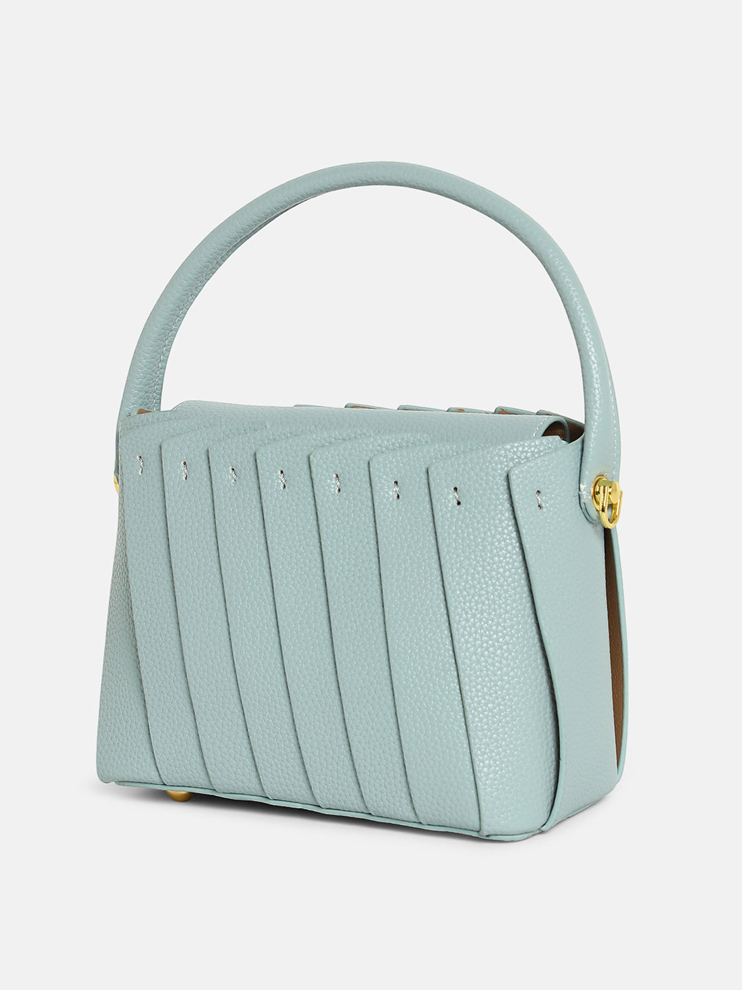 The Pleated Hand Bag - Powder Blue