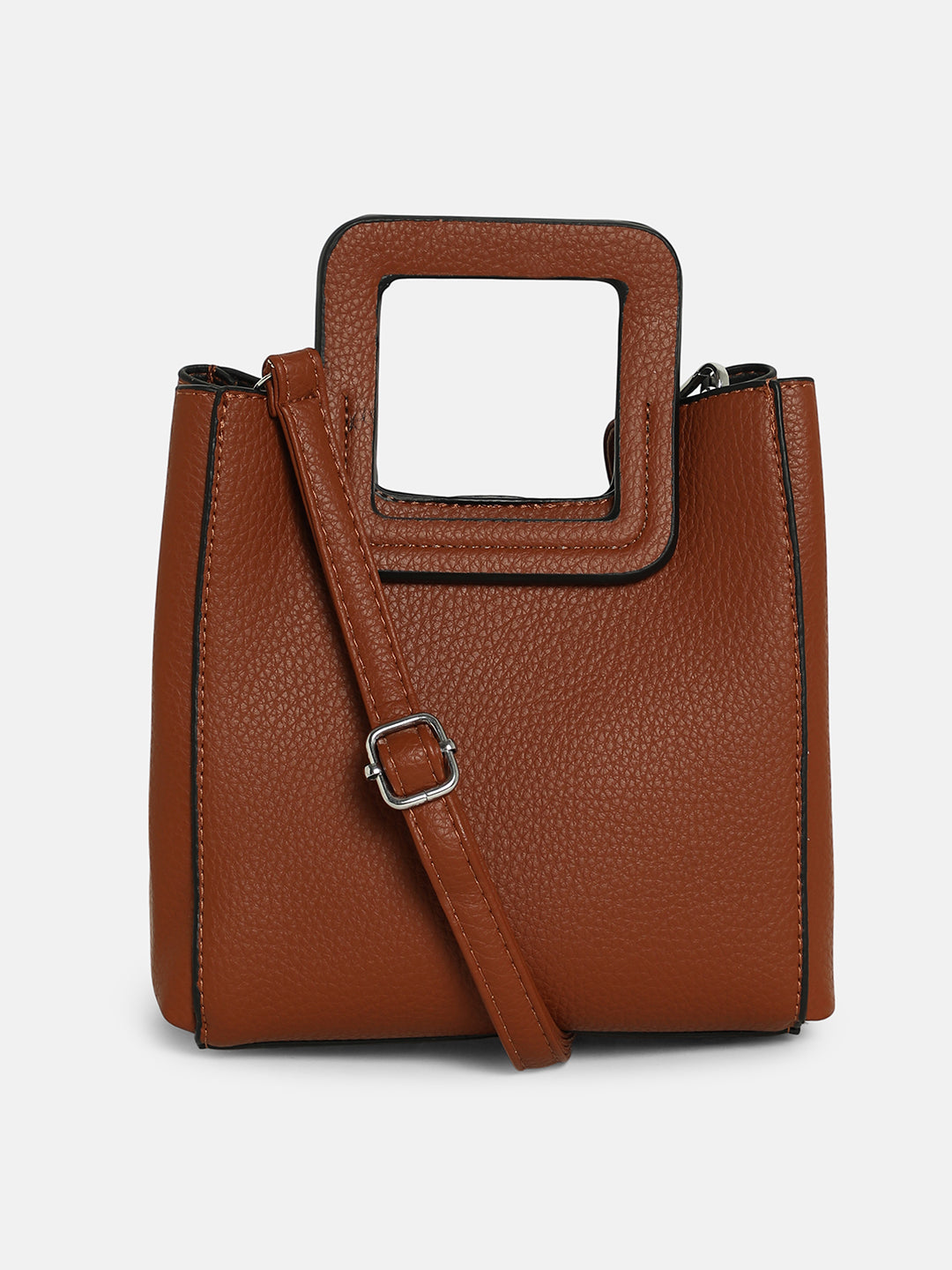 The Qube Bucket Bag - Russet Brown