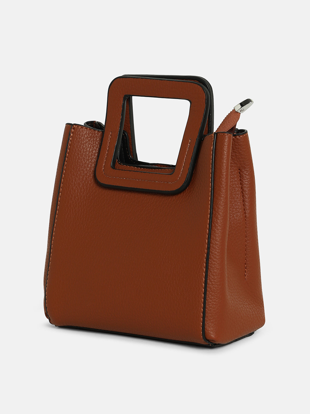 The Qube Bucket Bag - Russet Brown