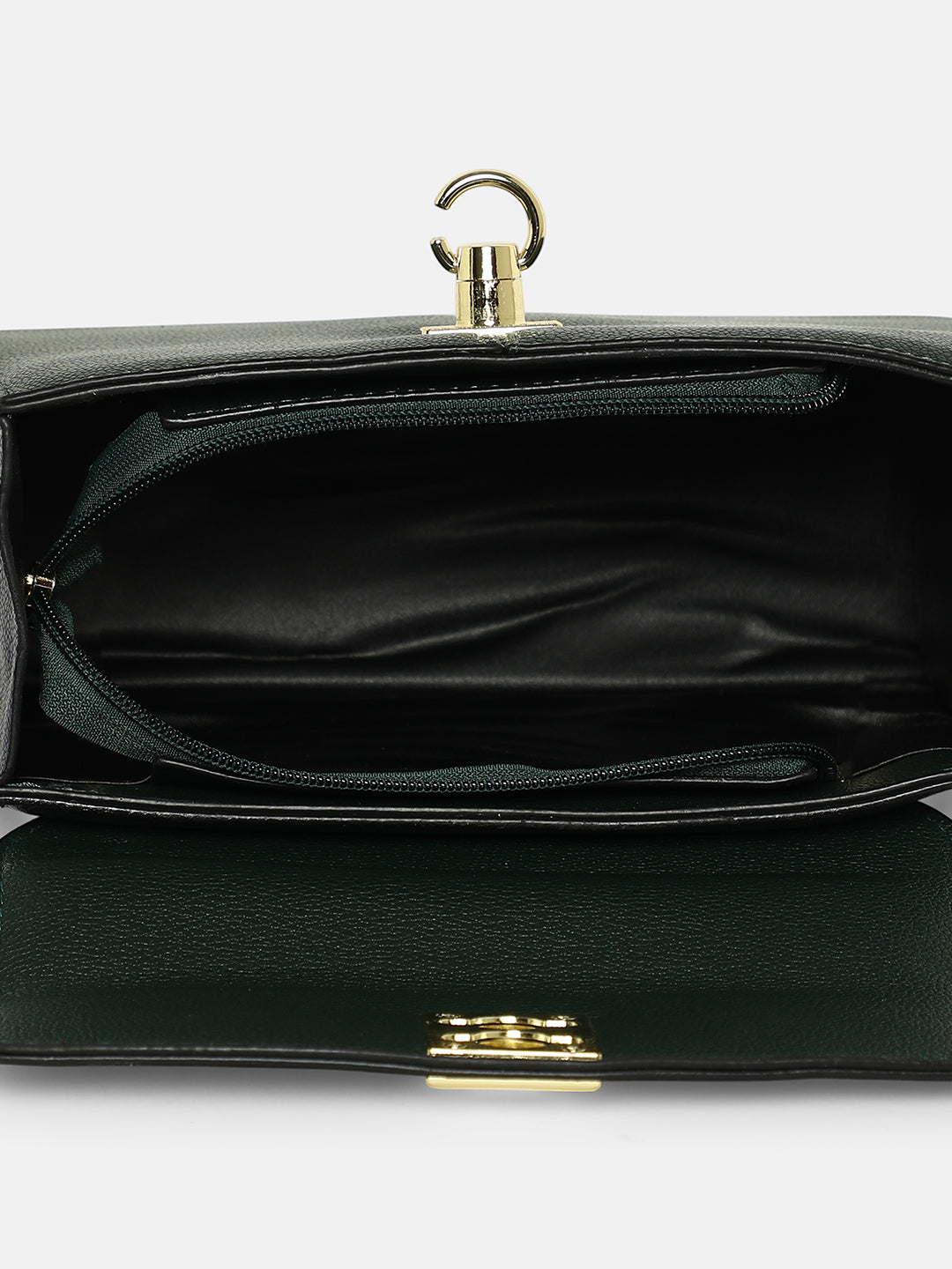 The Curatus Satchel Bag - Navy Blue & Emerald Green