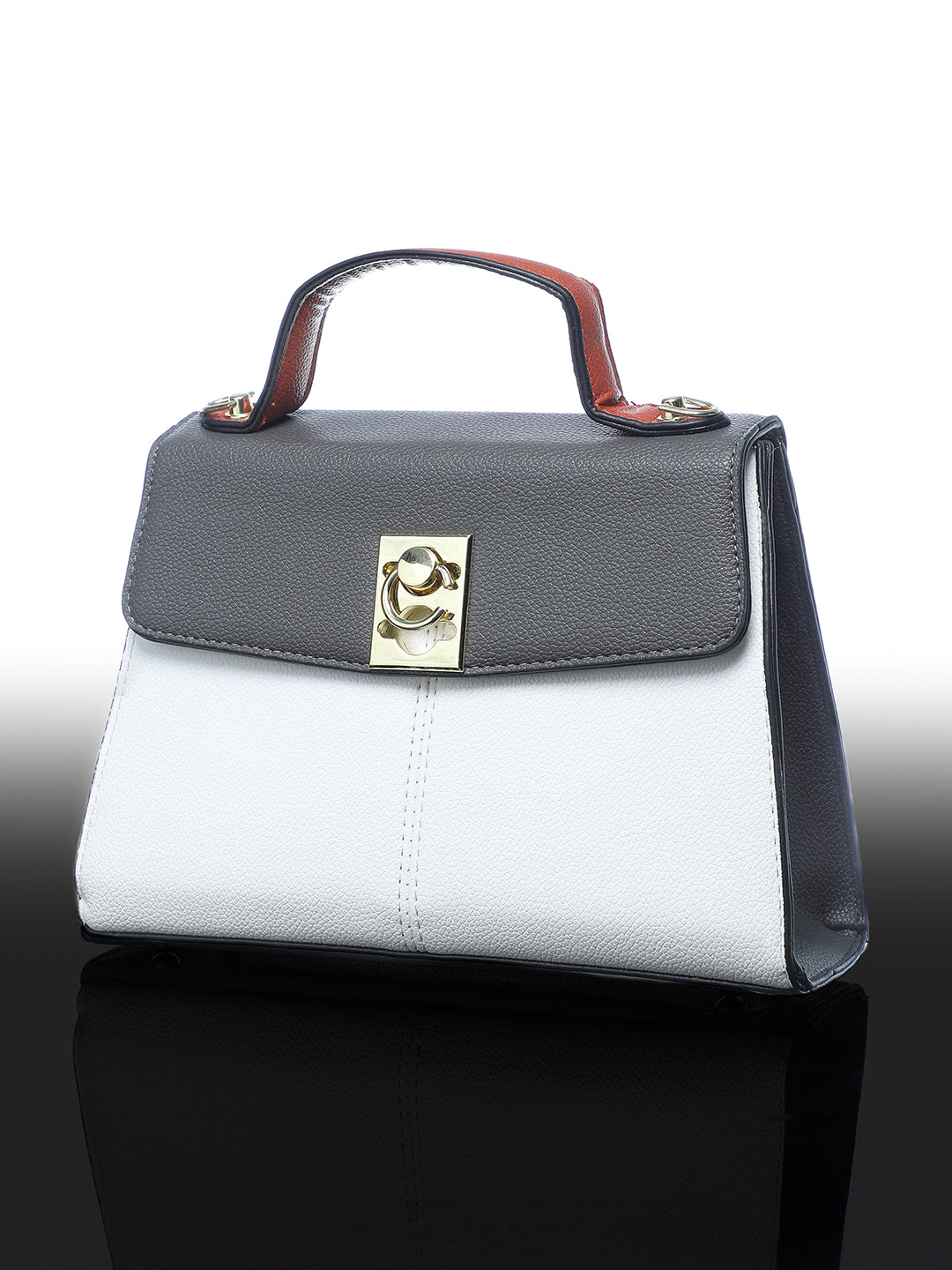 The Curatus Satchel Bag - Moon Grey & Chalk White