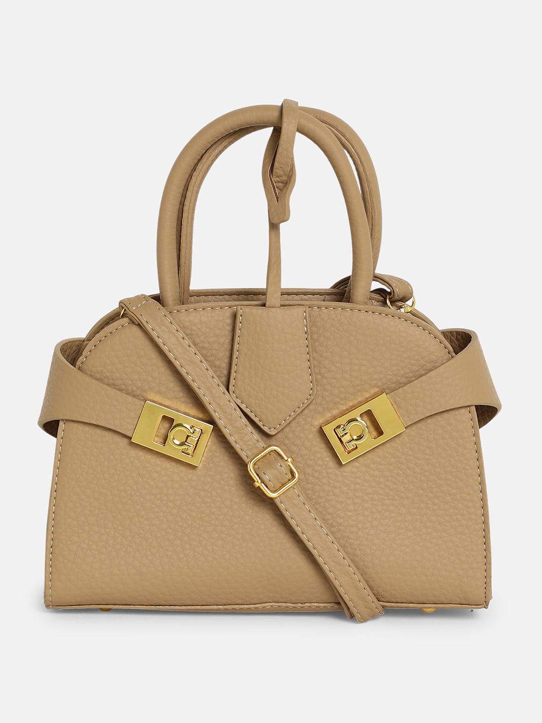 The Small Meridian Hand Bag - Camel Brown