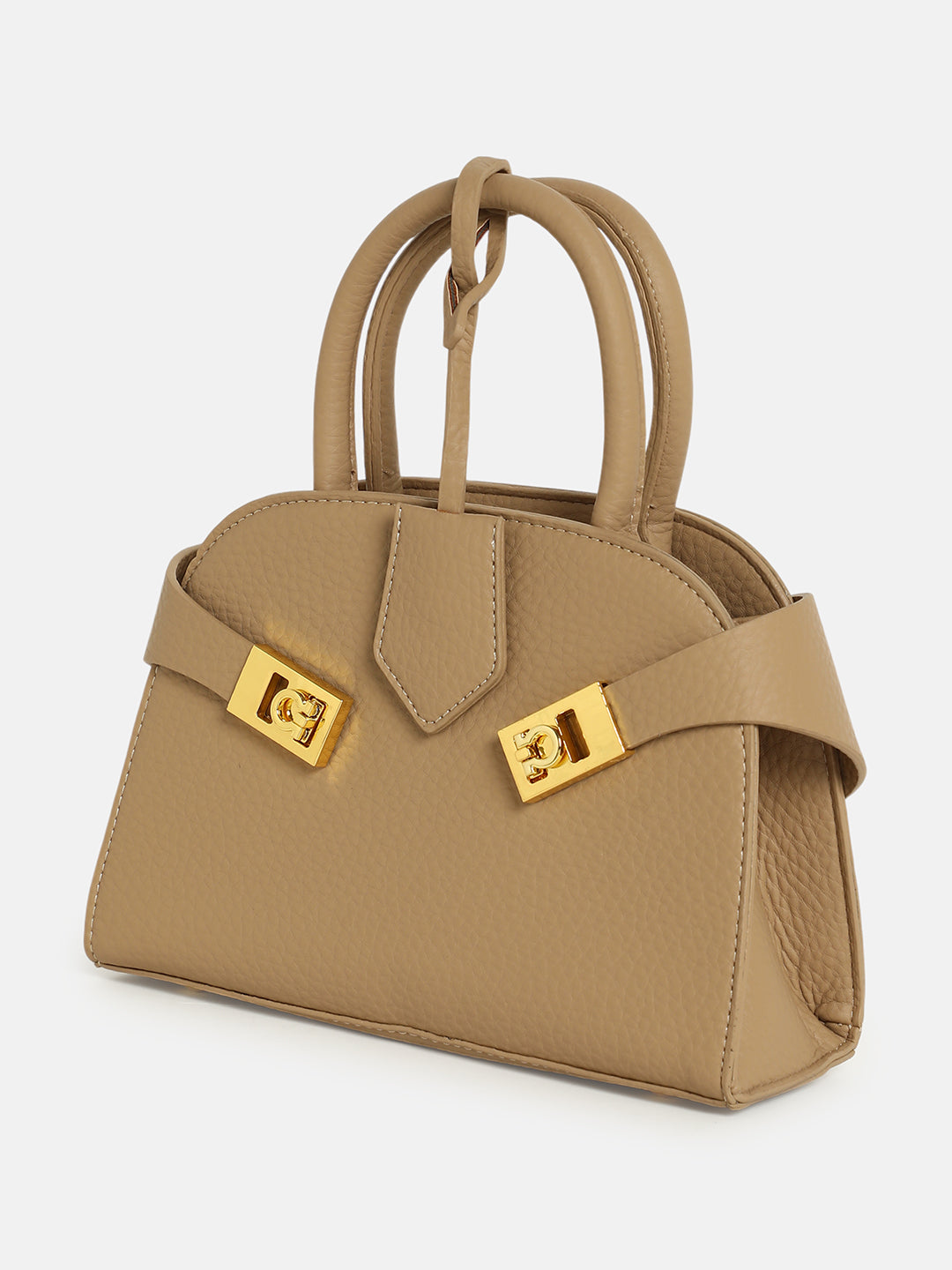 The Small Meridian Hand Bag - Camel Brown