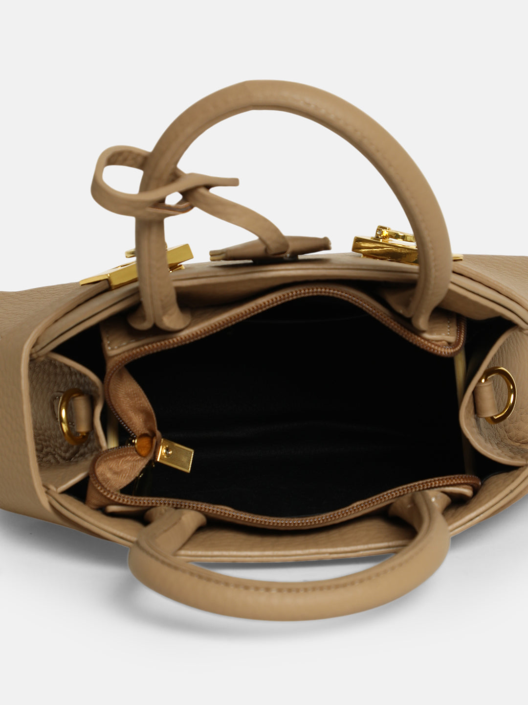 The Small Meridian Hand Bag - Camel Brown