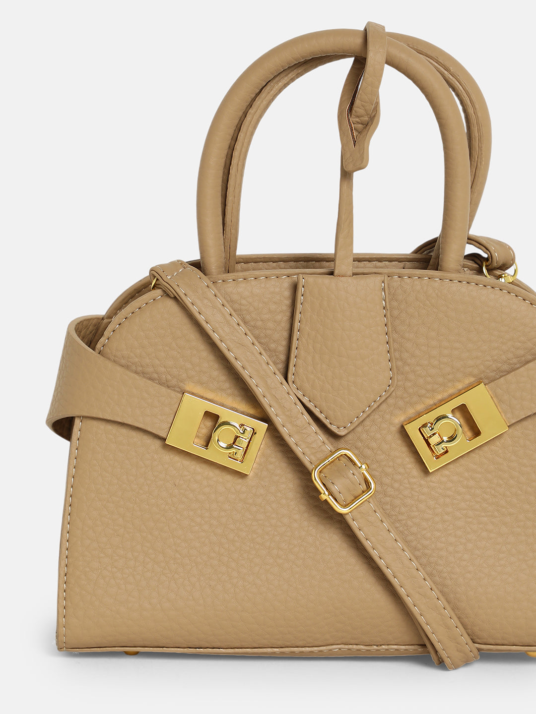 The Small Meridian Hand Bag - Camel Brown