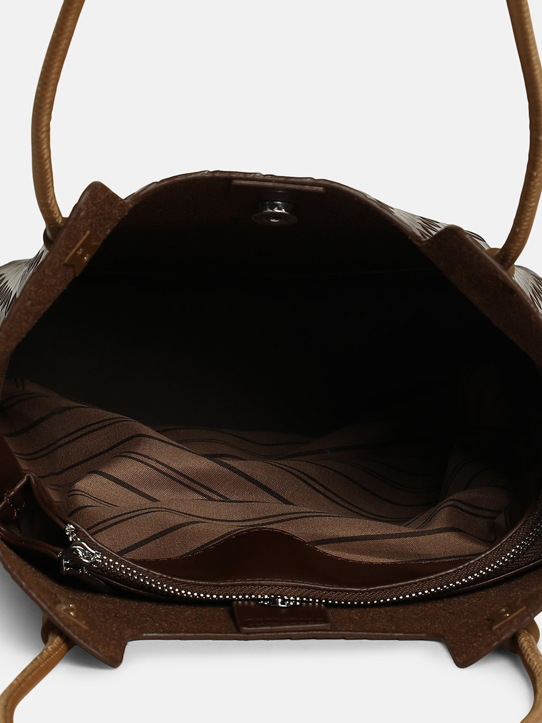 The Weave Tote Bag - Mocha Brown