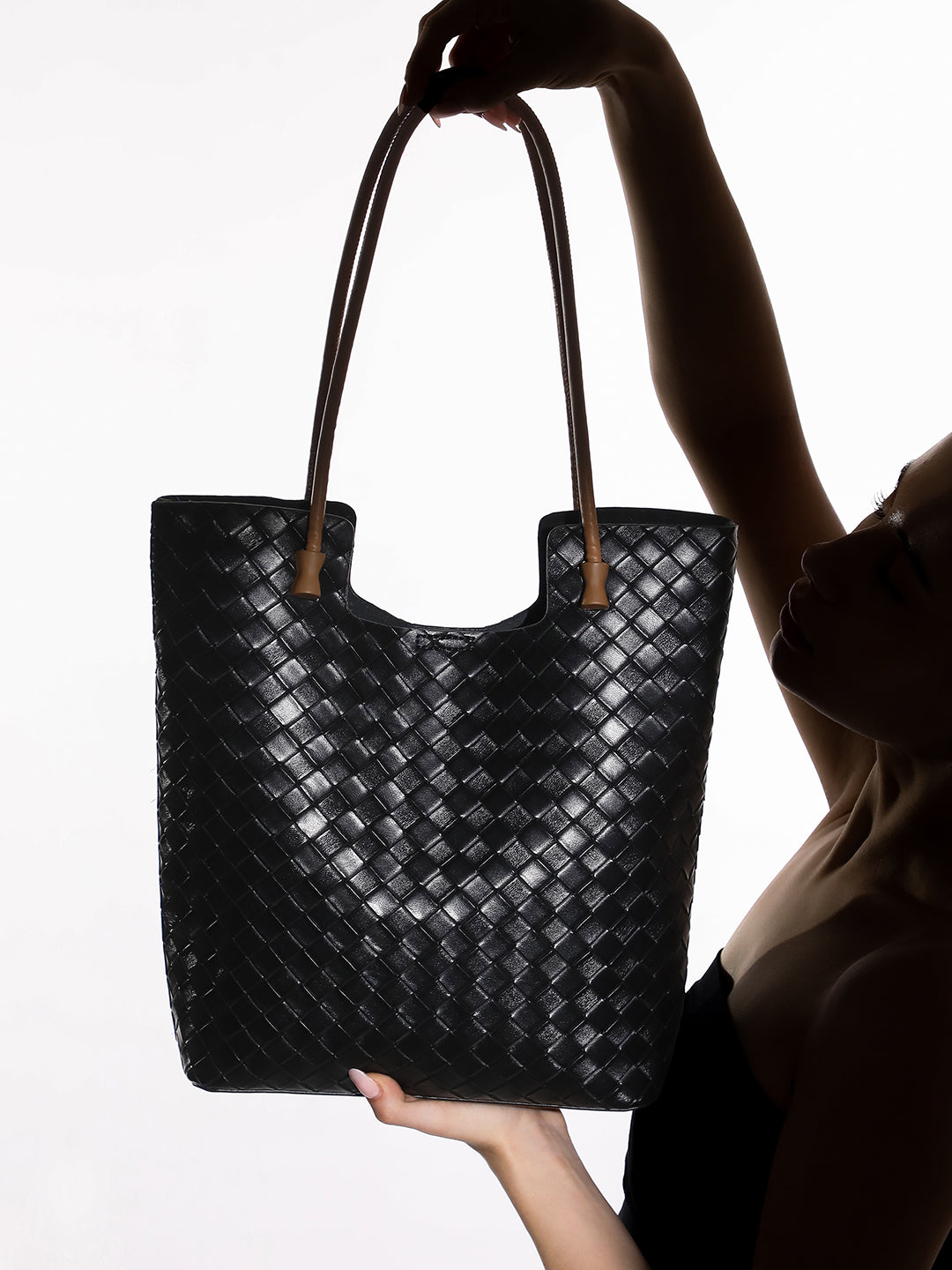 The Weave Tote Bag - Onyx Black