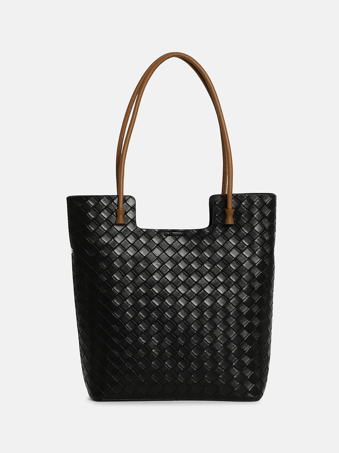 The Weave Tote Bag - Onyx Black