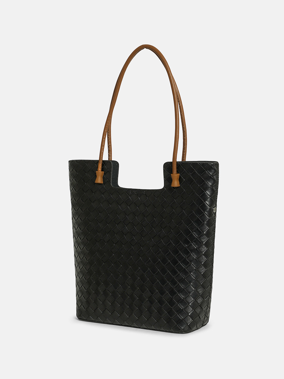 The Weave Tote Bag - Onyx Black